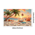 thumbnail image 5 of Seashells Decoration Beach Landscape Coastal Scenery Sunset Art Summer Vibes for Relaxing Resorts Holiday Parties Ocean Views, 5 of 9