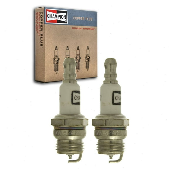 2 pc Champion 847 Copper Plus Spark Plugs for 14F7N 7540 77-304-1 7815 BM6F BM6FY CS44TA CS45T DJ8J HS8E N6C N6RC T20MU WA20MU Ignition Wire Secondary