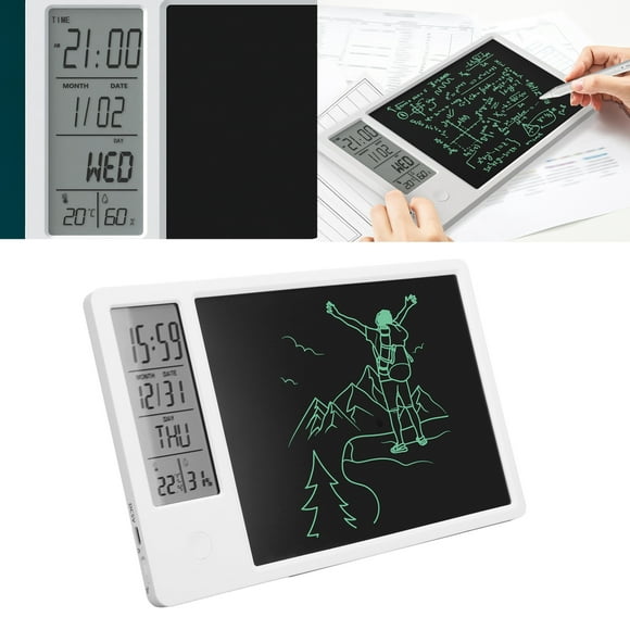 LCD Writing Pad, Tableta de Escritura de Calendario Electónico ABS, Con Soporte posterior Regalo de Cumpeados Magnético para la Escuela de Alumnos de Oficina