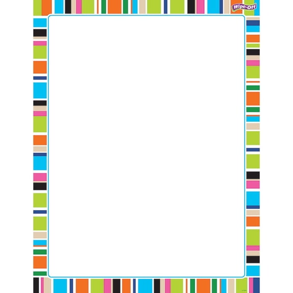 T-27345 - Stripe-tacular Party Time Wipe-OffÂ® Chart by Trend Enterprises Inc.