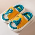 thumbnail image 2 of Otqutp Toddler Winter Shoes Children's Cute Dinosaur Slippers Non Slip Novelty Slippers Winter Light Sole Slippers House Shoes Bedroom Slipper(Gray,4.5-5 Years), 2 of 7