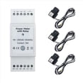 thumbnail image 3 of 2X Medidor de Energía WiFi Tuya Smart Life Bidireccional Trifásico con Interruptor de Contacto Seco Monitor de Aplicación 80 A CA 110 V/240 V, 3 of 5