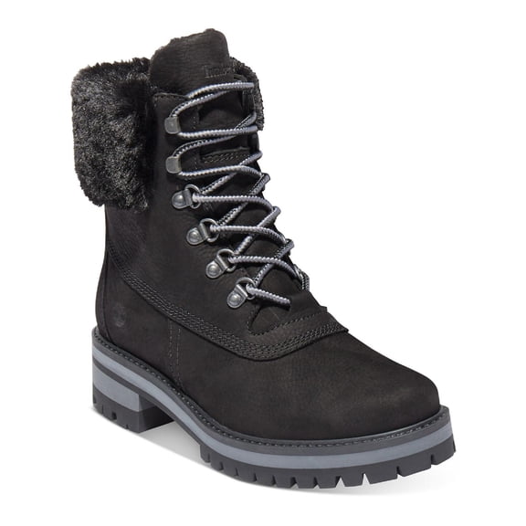 Timberland Womens Courmayeur Valley Leather Lugged Sole Winter & Snow Boots