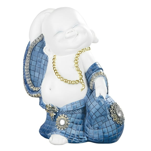 FC Design 6.75"H Monk Smiling Figurine Statue Sculpture Ornament Decoration Home/Room Decor and Unique Gift Ideas for Housewarming, Holidays and Birthdays