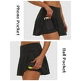 thumbnail image 6 of Tennis Skirt with Pockets, Women's High-Waisted Athletic Skirt, Pleated Skirt for Squash and Golf, Active Sportswear, 6 of 7