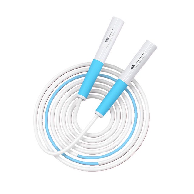 LYMAYTER Skipping Rope Ergonomic -slip Length Adjustable No Knot PVC Physical Testing Training Jump Rope Racing Competition Fitness