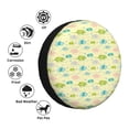 thumbnail image 4 of Naloa Armadillo Floral PVC Leather Spare Tire Wheel Cover Spare Tire Cover, for Car Truck SUV Camper Trailer Universal Fit(14-17in)-16 inch, 4 of 6