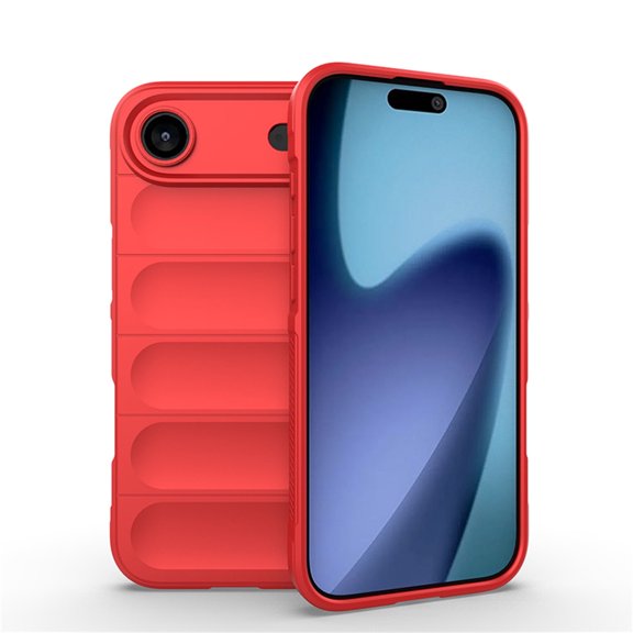 Allytechgroup Slim Case for iPhone Air, Soft TPU Lightweight Protective Rugged Support Wireless Charging Non-Slip Shockproof Magnetic Back Cover Bumper for iPhone Air, Red