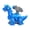 Blue, variant on BAELLERT Press Mechanical Dinosaur Car Toy Push Go Inertial Drive Pull Back Educational Kids Cartoon Dino Truck Vehicle Toy Toddler Boys Girls