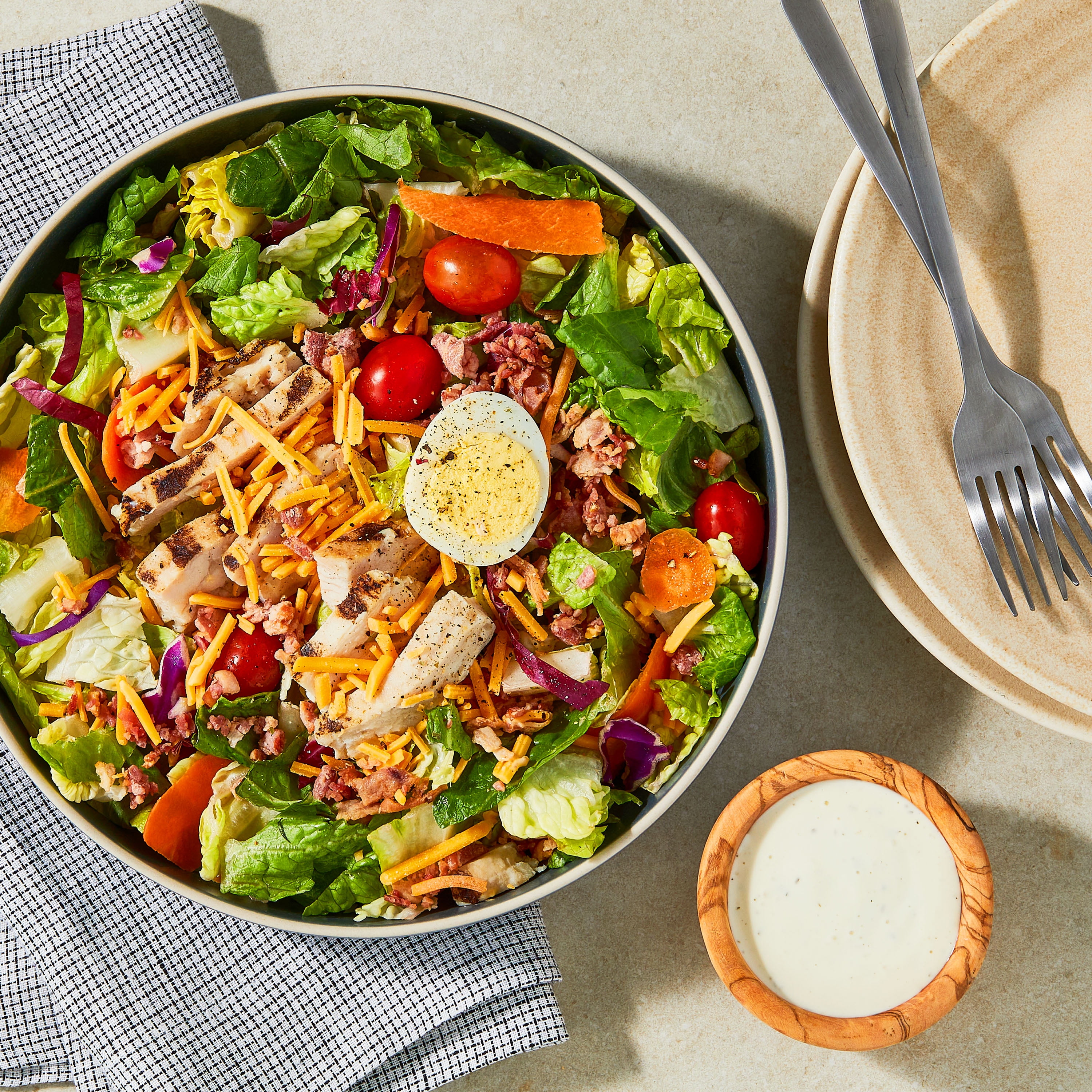 Marketside Ranch Cobb Salad with Chicken and Bacon, 12 oz Tray (Fresh)