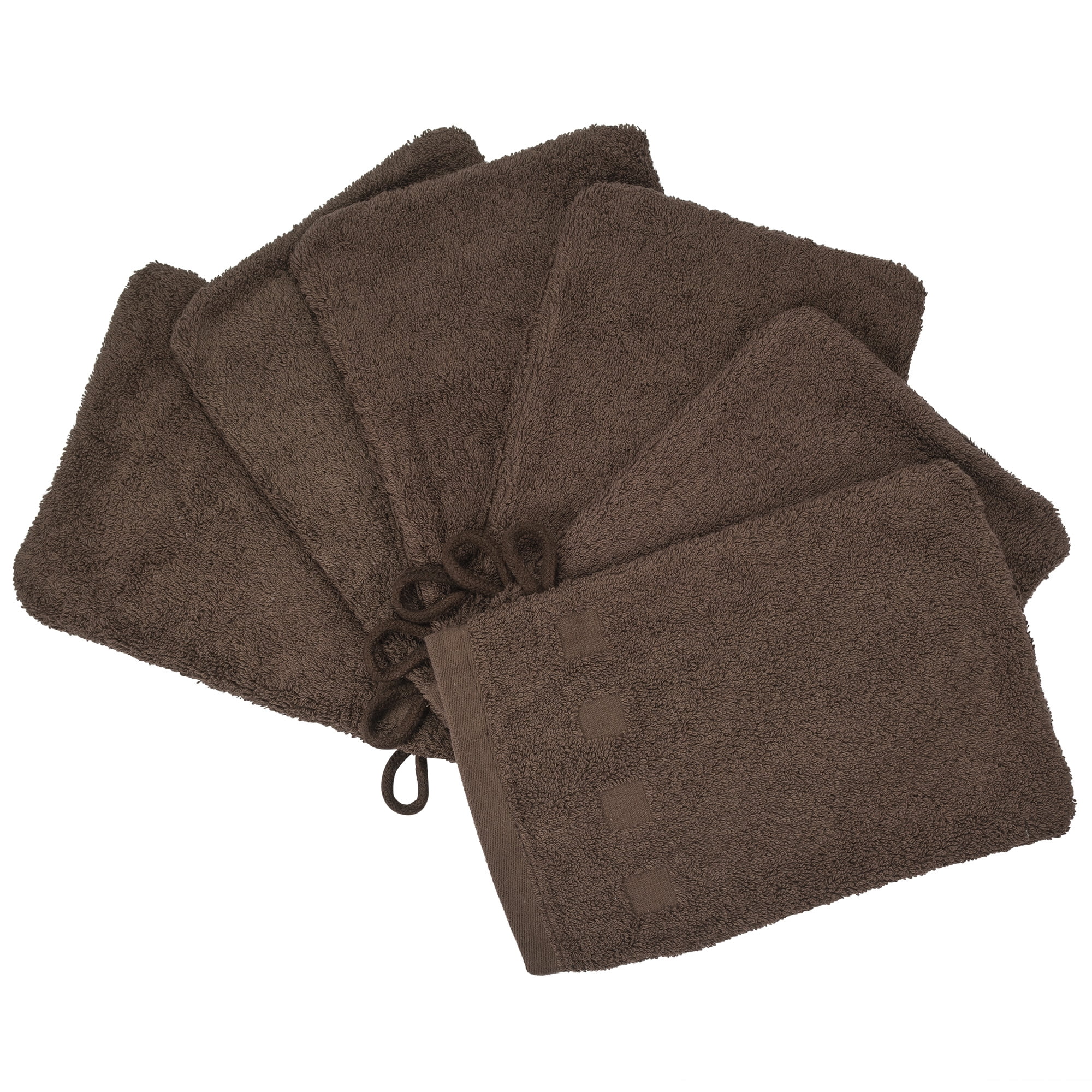 Bath Mitts Package of 6 (6" x 9") European Style Washcloth by MEK