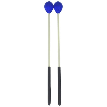 Marimba Instruments - Primary Marimba Stick Mallets Xylophone Glockensplel Mallet with Fiberglass Handle Percussion Instrument Accessories for Professionals Amateurs 1 Pair Blue