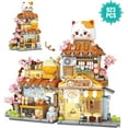 thumbnail image 4 of Maneki Neko Taiyaki Shop Building blocks, creative building block toys, collectible building block toys (923 pieces), 4 of 9