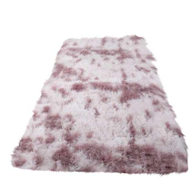 Fluffy Area Rugs for Bedroom, Non-Slip Washable Soft Shag Carpet, Plush High Pile Throw Rug for Living Room, Dorm, Aesthetic Decor H