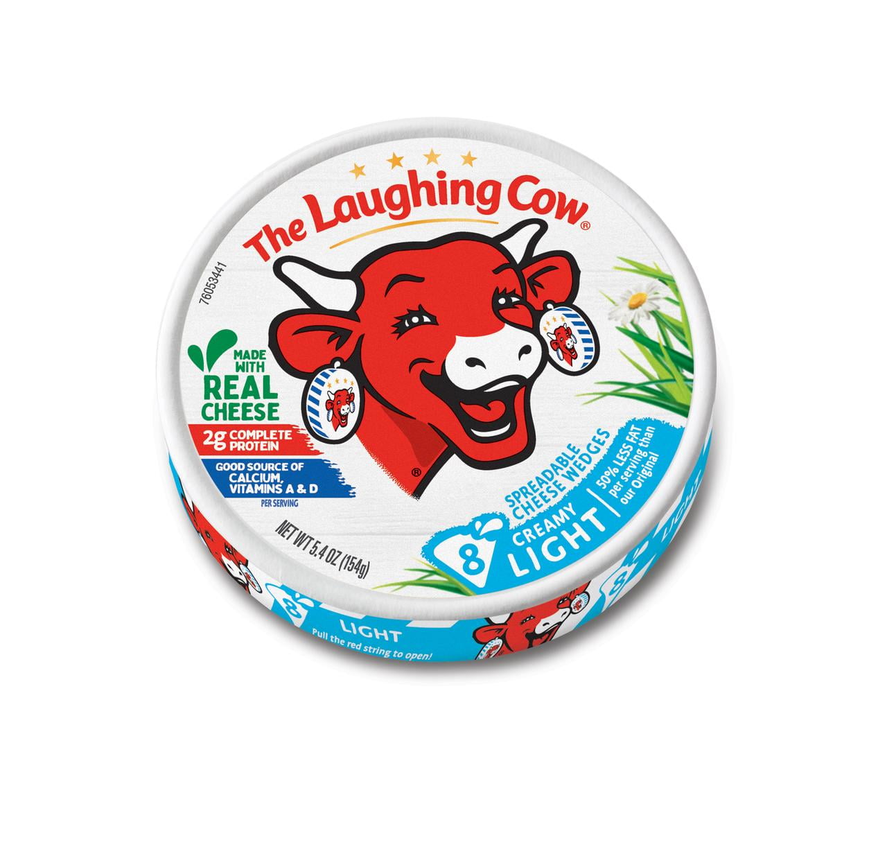 The Laughing Cow Garlic and Herb Spreadable Cheese Wedge 6oz