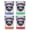 Multicolor (4-Pack), variant on Bend Oregon Design A Souvenir 2 oz Square Shot Glass Orange