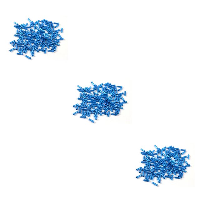 maskred Pack of 50 Brake Wires Aluminum Alloy Tail Caps Replacement Derailleur Shifter Cable Protector Ends Cycling Accessory Blue 3Set