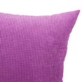 thumbnail image 4 of Funda de almohada de pana suave con rayas de maíz de 20'' y 24'' Púrpura 50 x 50cm, 4 of 9