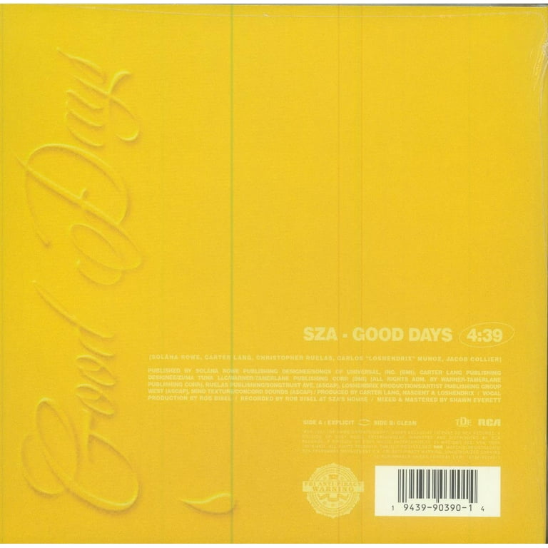 SZA Good Days Ltd Ed Yellow Vinyl 10″ signed auto proof | eBay