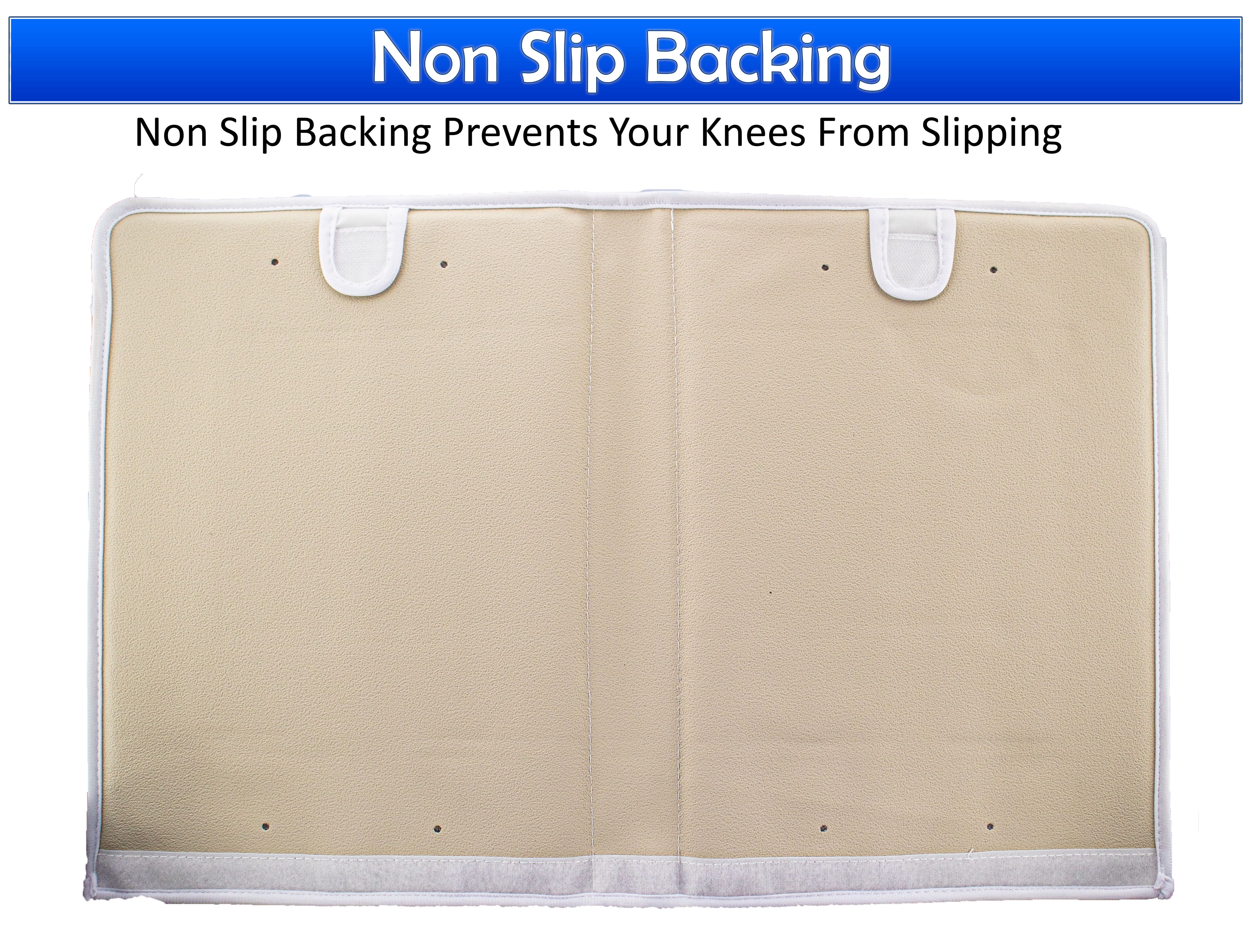 Bath Kneeler Pad & Elbow Armrest Mat for Bathtub - Baby Bath Kneeling Pad For Moms - Foldable Non Slip Safety Bathtube Padded Cushion w/ Storage Organizer & Knee Rest For Baby Bathing & Washing