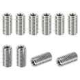 thumbnail image 1 of PATIKIL Adaptateurs de Filetage Manchon Écrou Réducteur, 10 Pcs M10*1.5 Mâle à M6*1 Femelle Écrou de Réparation Vis Réducteur Conversion Acier Inoxydable Fixation 20mm, 1 of 7