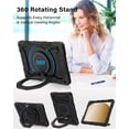 thumbnail image 3 of For Samsung Galaxy Tab A11 Plus 5G 2025/A9 Plus 5G/A9+ 2023 11 Inch with HD Screen Protector & Shoulder Strap,Heavy Duty Military,360°Rotating Stand Case for Kids, 3 of 7