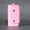 thumbnail image 3 of PU Leather Car Key Chain Ring Soild Color Keys Holder Pouch Case Organizer Bags Car Accessories, 3 of 4
