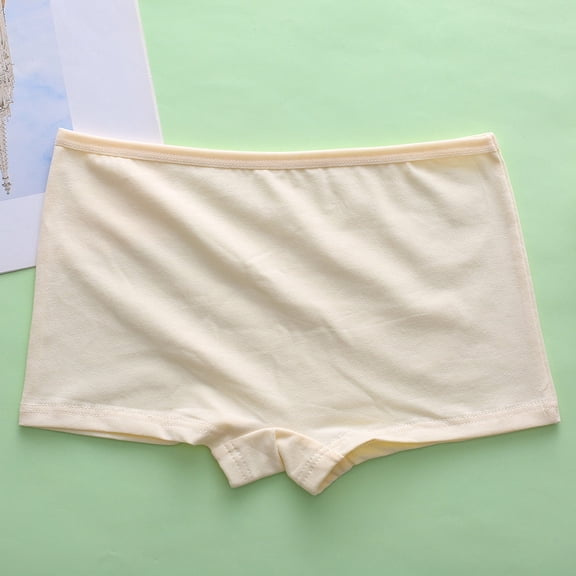 Juslio Big Kids Underwear Soft Breathable Cute Girls Underwear Boxer Briefs Mid Waist Cotton Panties