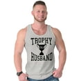 thumbnail image 3 of Trophy Husband No. 1 Hubby Award Tank Top Sleeveless Tee Men Brisco Brands L, 3 of 6