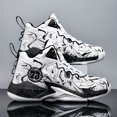 thumbnail image 3 of ChiVerve Men's Basketball Shoes No-Slip Breathable Outdoor Shoes for Women Fashion Graffiti Training Shoes, 3 of 7