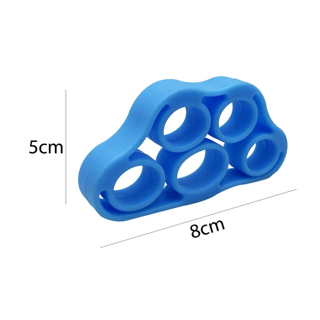 3 anillos de agarre para los dedos, entrenador de rehabilitación de muñeca, empuñaduras de silicona para manos (B) Hugtrwg Para Estrenar