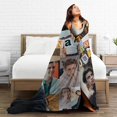 thumbnail image 5 of Tanner Buchanan Soft and Comfortable Warm Fleece Blankets Beach Blanket Picnic Blankets Throw Blankets -S83, 5 of 5