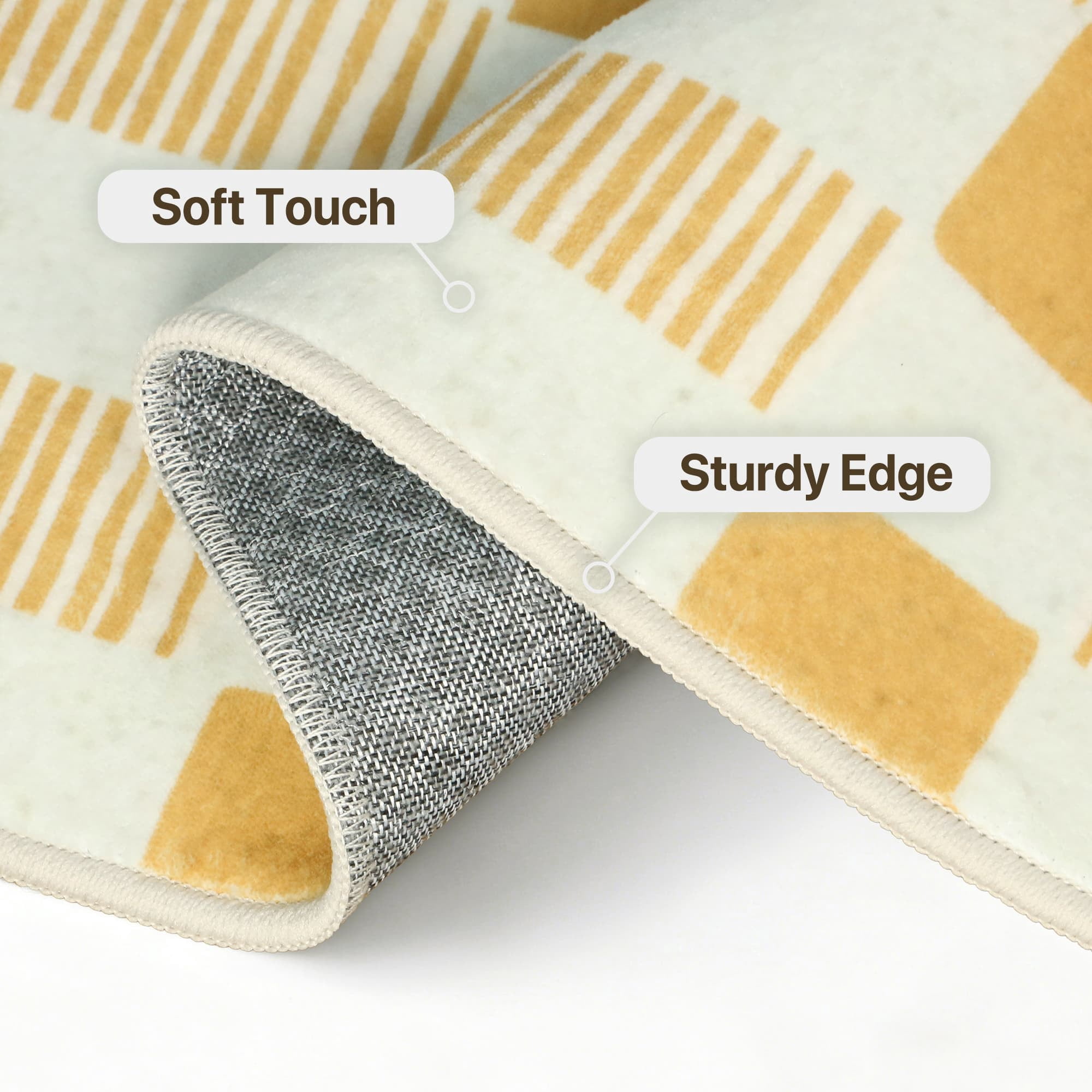 KUETH 5X7 Area Rugs Machine Washable Rugs for Living Room, Non Slip Throw Rug with Backing, Rug for  Bedroom、Kitchen、Floor and Dining Room