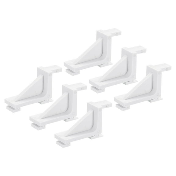 Uxcell Freezer Shelf Clips, Refrigerator Clip Kits Cooler Shelf Support 1.71x0.53x0.98inch Silver