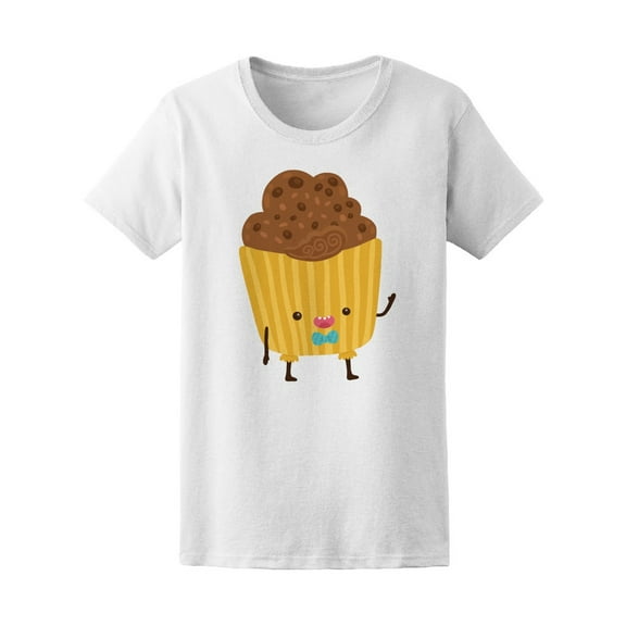 Cute Cartoon Cupcake Tee Women's -Image by Shutterstock