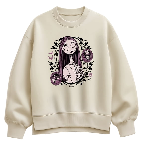The Nightmare Before Christmas - Sally Art Nouveau Oversized Fleece Crew Sweatshirt