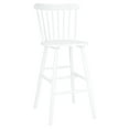 thumbnail image 3 of SAFAVIEH Galena Solid Spindle Back Bar Stool with Footrest, White, 3 of 13