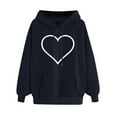thumbnail image 2 of BUIgtTklOP Women's Winter Hoodie Sweatshirt Pullover Tops Long Sleeved Comfortable, 2 of 4