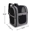 thumbnail image 2 of Apollo Walker Mochila transportadora para mascotas para gatos y perros grandes/pequeños, cachorros, características de seguridad y respaldo acolchado para viajes, senderismo, uso al aire libre, 2 of 5
