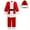 Red, variant on KAWELL Child Santa Suit Deluxe Plush Christmas Children’s Santa Claus Kids Halloween Costume Cosplay for 4+ years