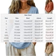 thumbnail image 6 of Uootdi Women's Shirts V Neck 3/4 Sleeve Linen Blend Solid Blouses Casual Daily Style Lightweight Breathable Loose Fit Tops Gift, 6 of 6