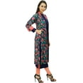 thumbnail image 4 of Bimba 2 Pcs Designer Floral Long Shrug Jacket with Straight Kurti Designer Dress, 4 of 8