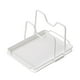 thumbnail image 5 of Estante para tapas de ollas, organizador de tapas de ollas, soporte para tapas, utensilios de cocina multifunción Blanco, 5 of 7