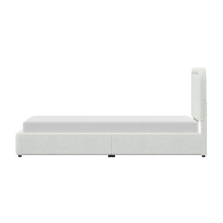 Better Homes & Gardens Juliet Queen Boucle Platform Bed, Ivory