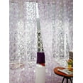 thumbnail image 2 of VerPetridure Leaf Window Screen 100 X 200Cm Purple Leaf Sheer Curtain Tulle Window Treatment Voile Drape Valance 1 Panel Fabric, 2 of 5