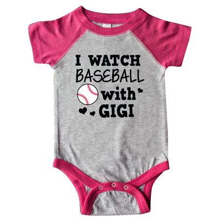 

Inktastic I Watch Baseball with My Gigi Gift Baby Boy or Baby Girl Bodysuit