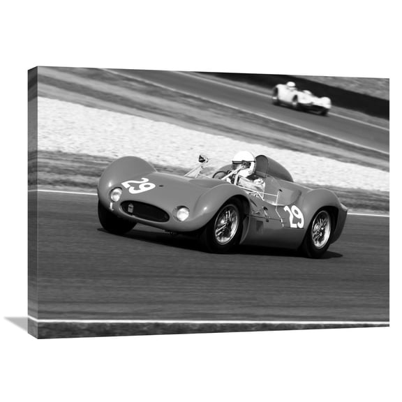 Global Gallery Gasoline Images,'Historical race-cars' Stretched Canvas Artwork
