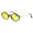 Black Yellow, variant on Pimp Diamond Shape Trendy Retro Vintage Hippie Sunglasses Black Blue