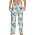thumbnail image 2 of Goofa Daisies Flowers Printed Soft Pajama Pants for Men, Wide Leg Comfy Casual Lounge Yoga Pants-X-Large, 2 of 9