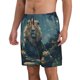 thumbnail image 2 of Fotbe Starry Sky Meditating Lion Trajes de Baño Estampados para Hombre, Shorts de Verano de Secado Rápido, Ropa de Playa, Bañadores-3X-Large, 2 of 6